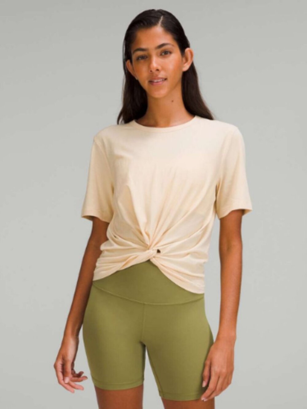 Lululemon Crescent Twist Knot Front T Shirt